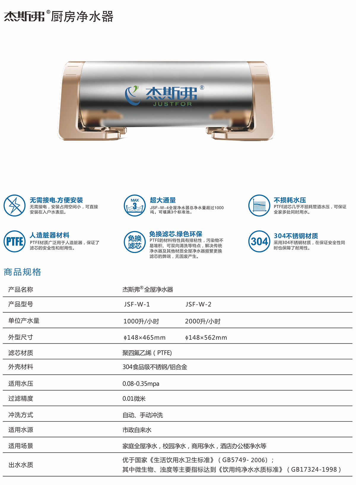杰斯弗熱水凈水器（JSF-W-1、JSF-W-2）-1